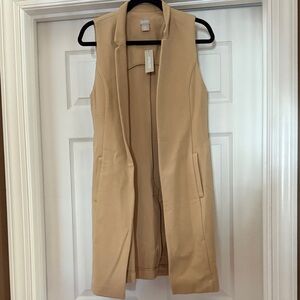 Chico's Tan Sleeveless Vest
